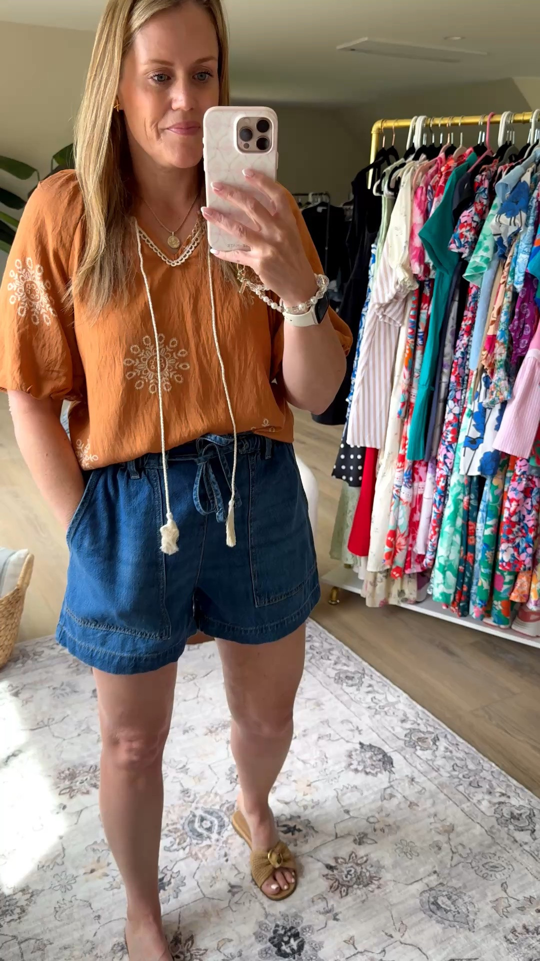 Amazon top
Walmart shorts
Target sandals