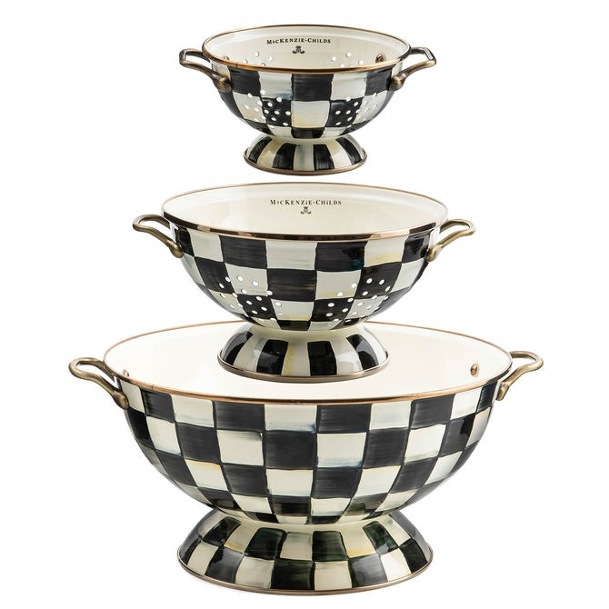 Courtly Check Everything Bowl & Colanders Set | MacKenzie-Childs