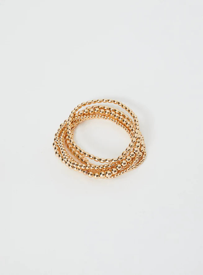 Leiko Bracelet Pack Gold | Princess Polly US
