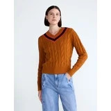 Free Assembly Women's and Women's Plus Cotton Cable Knit Sweater, Midweight, Sizes XS-4X | Walmart (US)