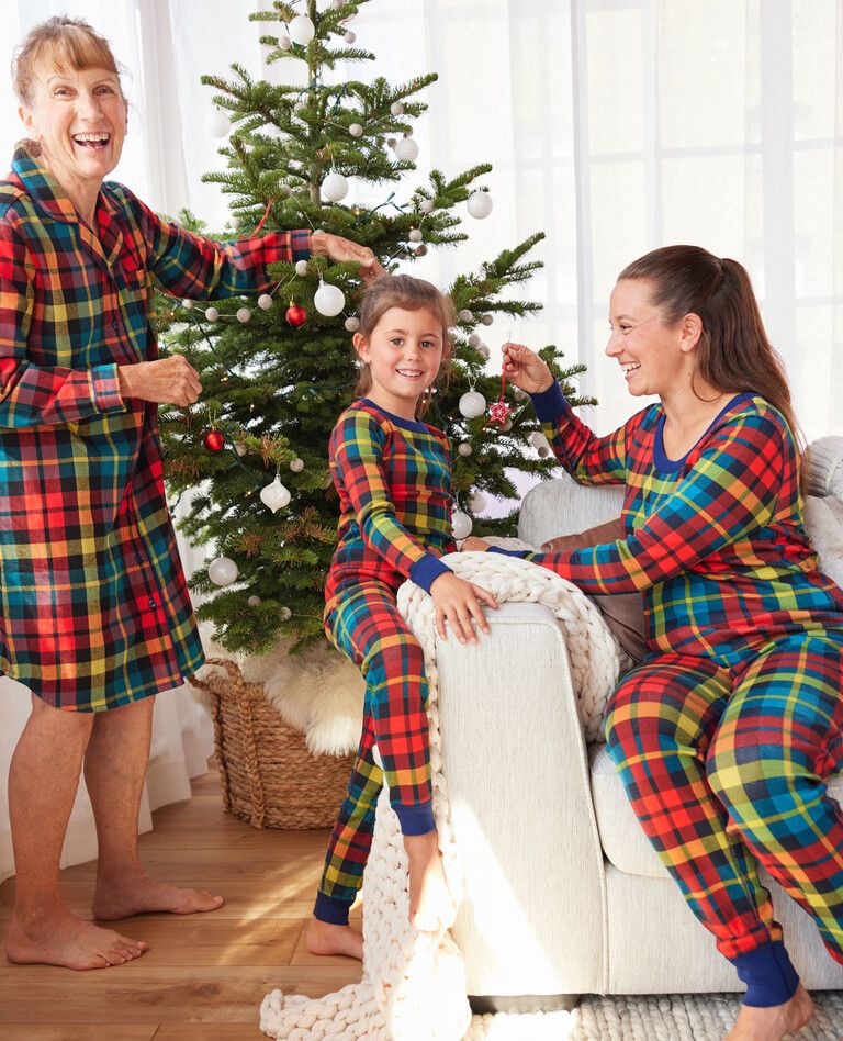 Rainbow Plaid Matching Family Pajamas | Hanna Andersson
