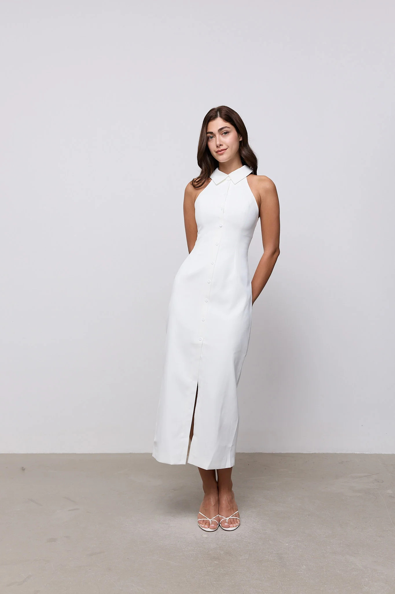 Collar Maxi Dress | Odd Muse