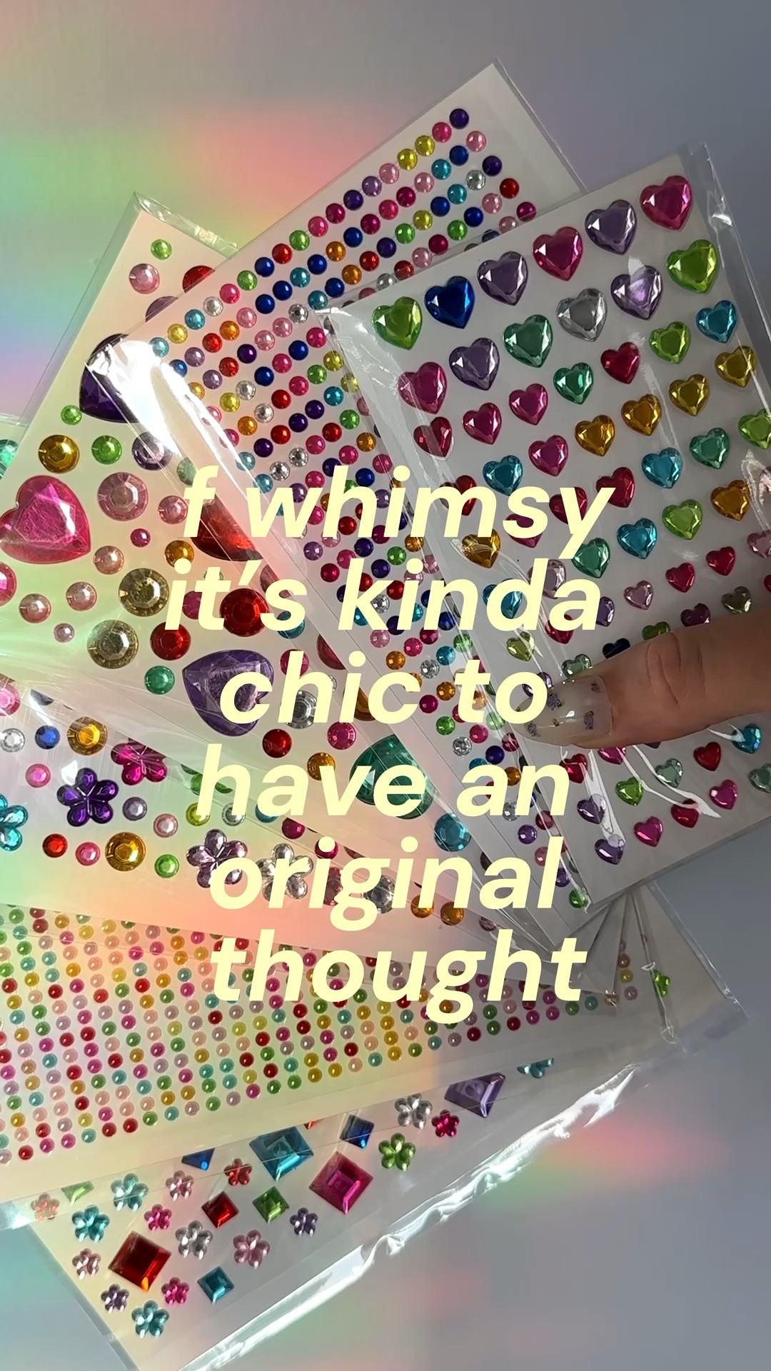 at this point ✨ whimsy ✨ is so performative I’m over it lowkey 😬 the bedazzled skincare is cute tho, still kinda want to do it ngl. Decided to decorate a @kitsch claw clip instead so at least it’s not going straight to a landfill 💀 #whimsical #bedazzled #rhinestonemakeup #pinterestaesthetic #diy

#LTKselfcare #LTKBeauty #LTKgrwm