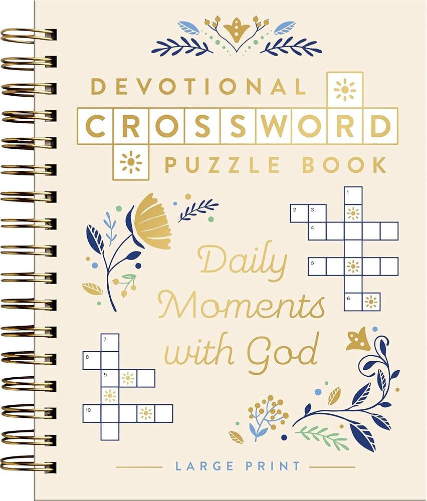 Devotional Crossword Puzzle Book: Daily Moments with God (Large Print) | Amazon (US)
