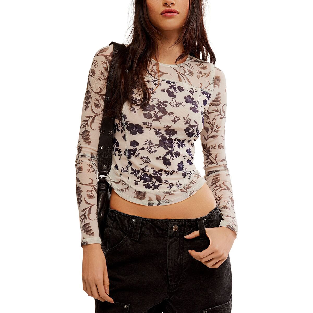 Free People Bettys Garden Long-Sleeve Shirt - Women's Neutral Combo, XL | Backcountry