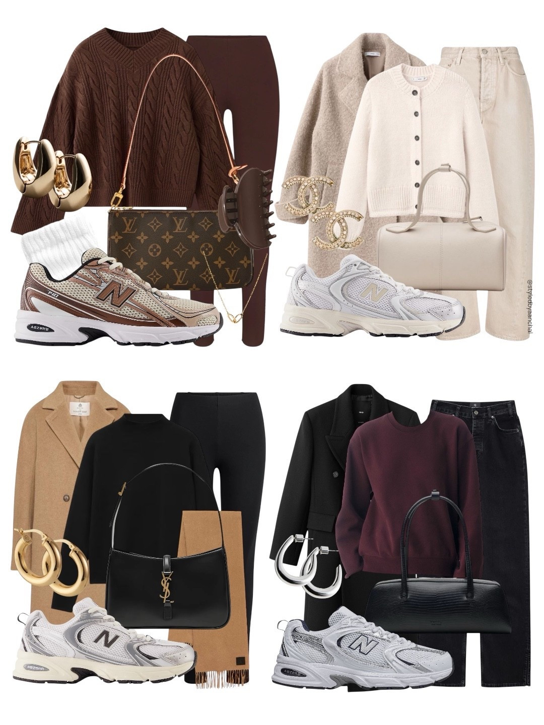 Styling new balance sneakers 4 ways. 👟🖤
Which look is your favorite?