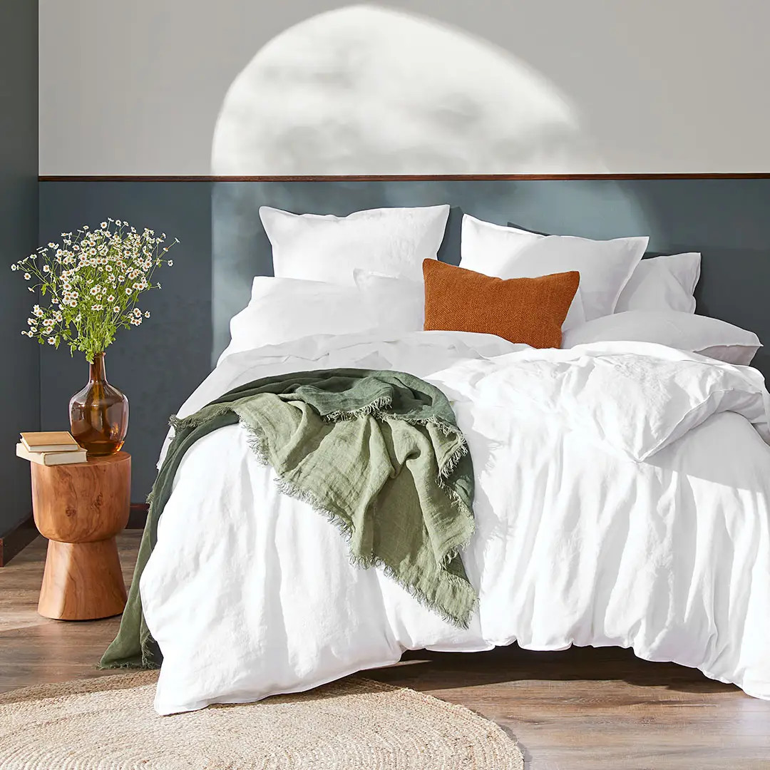 MILANO Linen Quilt Cover | Bed Bath N' Table
