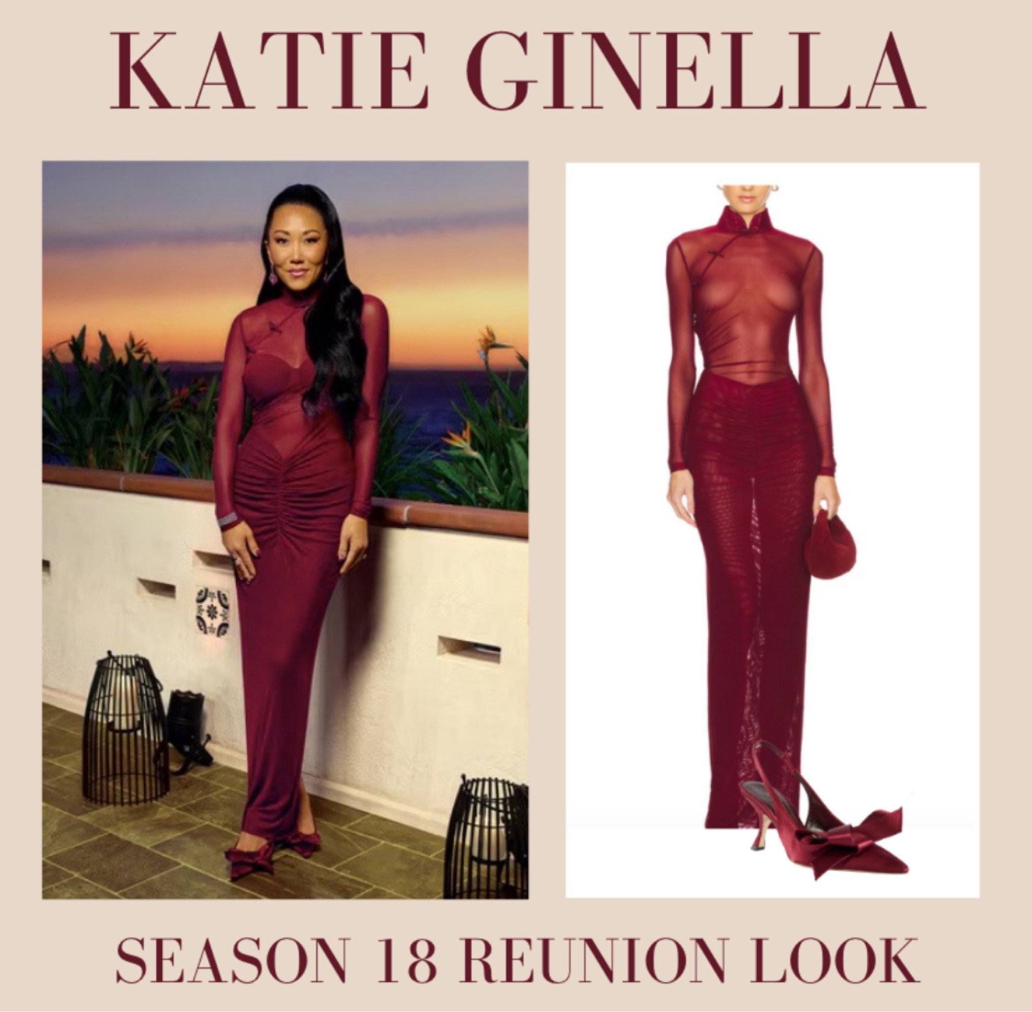 Katie Ginella’s Season 18 Reunion Look Styled by @modestoo @coulsonbinghsm / 📸 + Info= Bravo TV