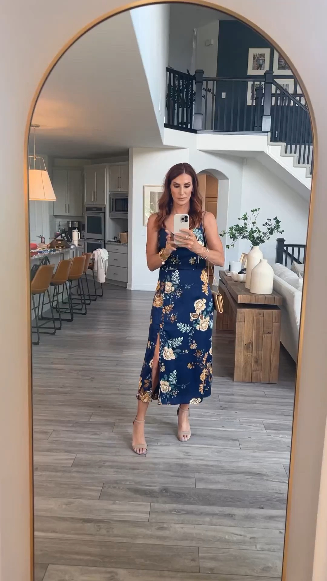 Outfit details for a fundraising event. Size up in the dress  

Dress | Amazon | square earrings | block heels | rattan handbag clutch purse | wedding guest outfit dress | summer 

#LTKwedding #LTKparties #LTKover40