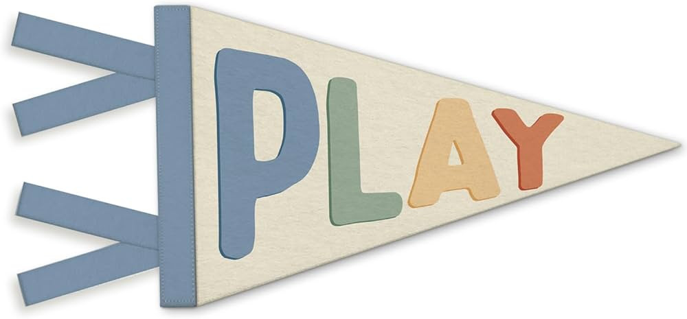Kids Playroom Decor, Play Sign Wall Felt Pennants Banners Flags, Boho Colorful Wall Hanging Decor... | Amazon (US)