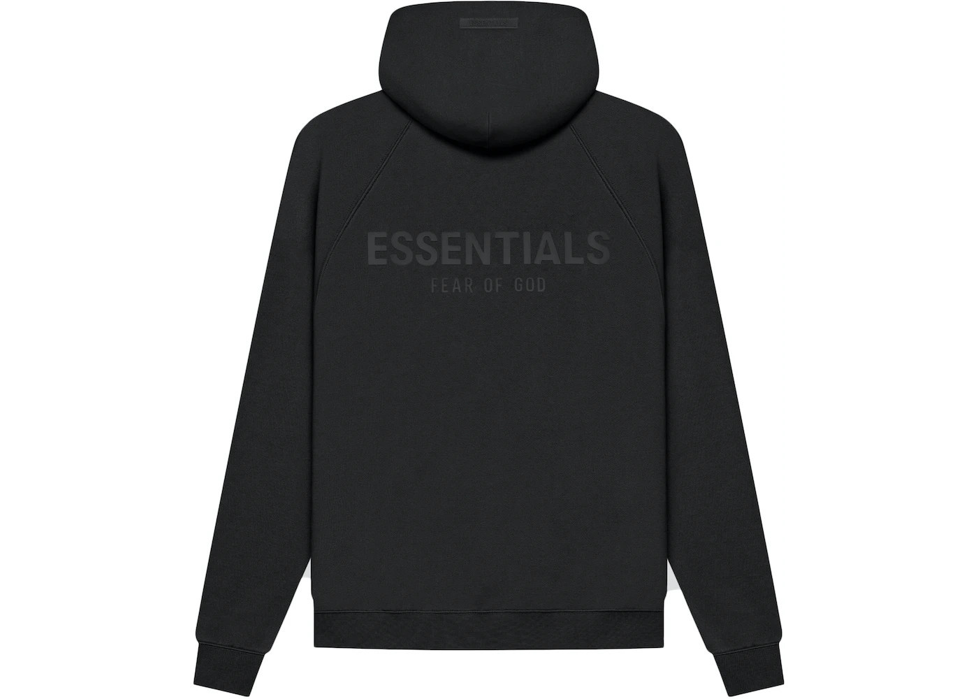 Fear of God Essentials Pull-Over Hoodie (SS21)Black/Stretch Limo | StockX