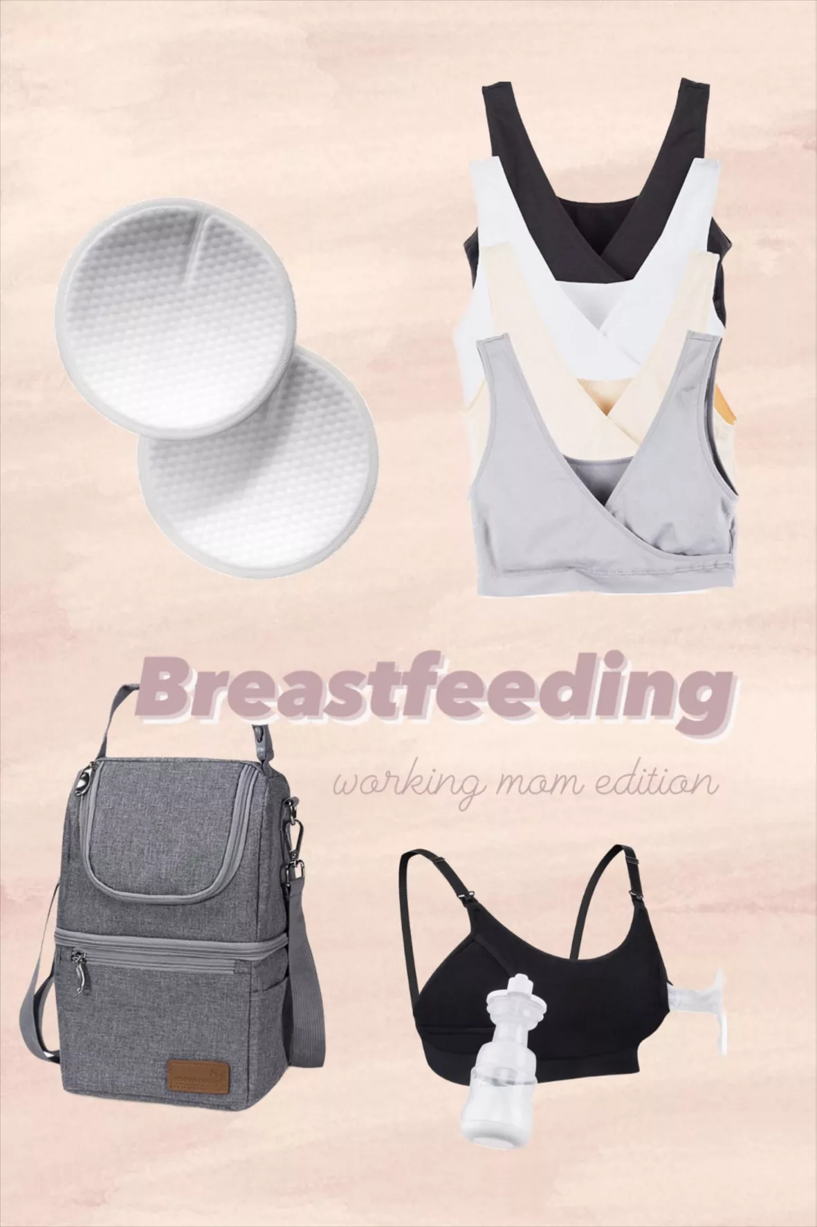 GXXGE Nursing Bra Support Pumping Bra Hands Free All in One Maternity Bra  Comfortable Breast No Pad Pumps Bra : : Clothing, Shoes 