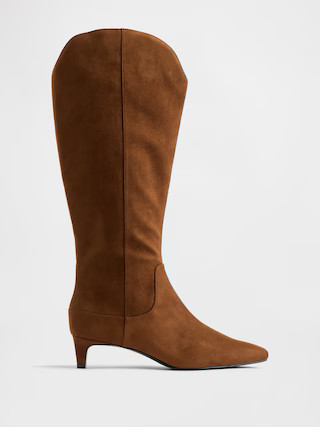 Kitten Heel Pointy Knee High Boots | Gap (US)