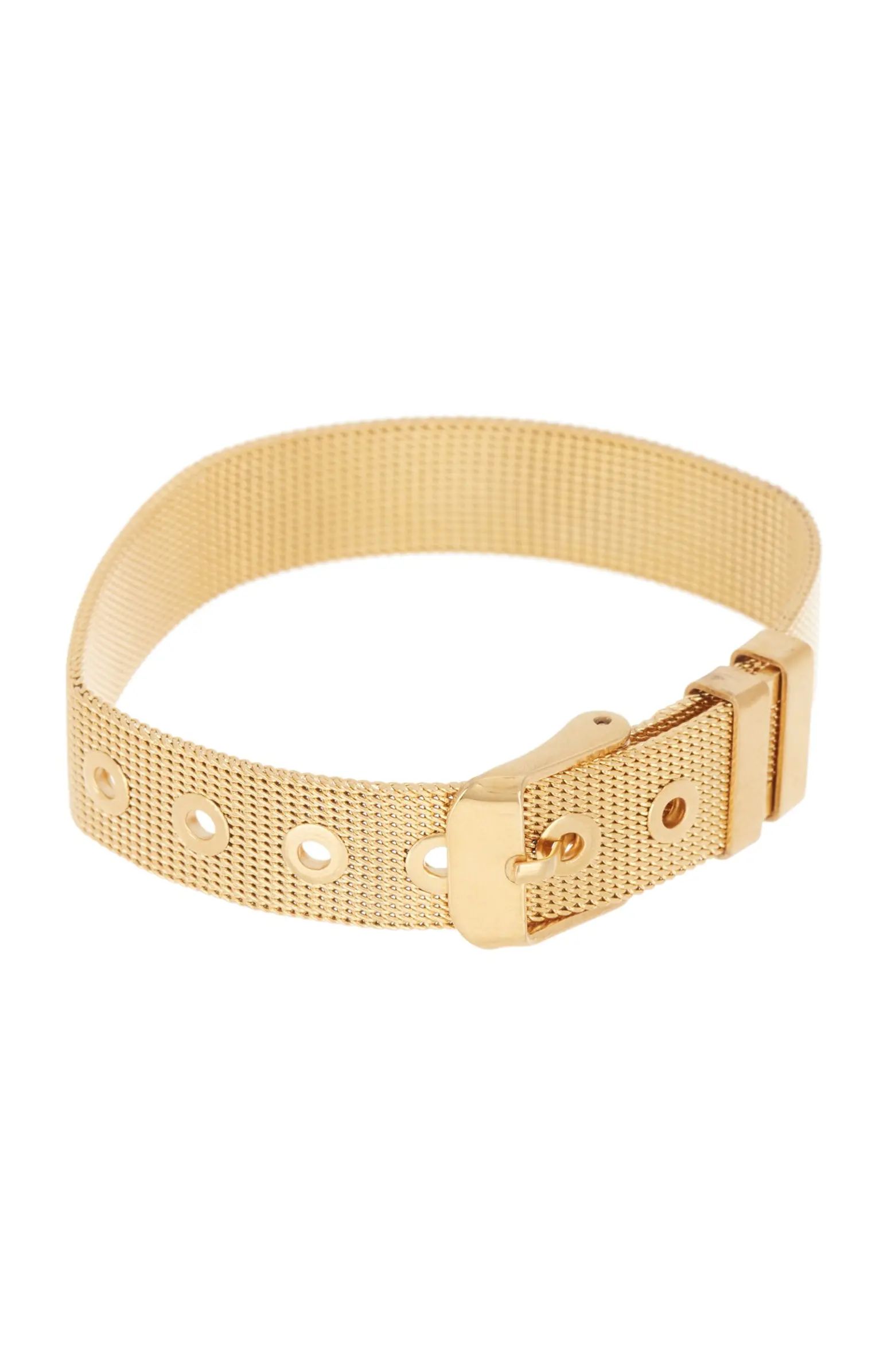 14K Gold Plated Belt Bracelet | Nordstrom Rack