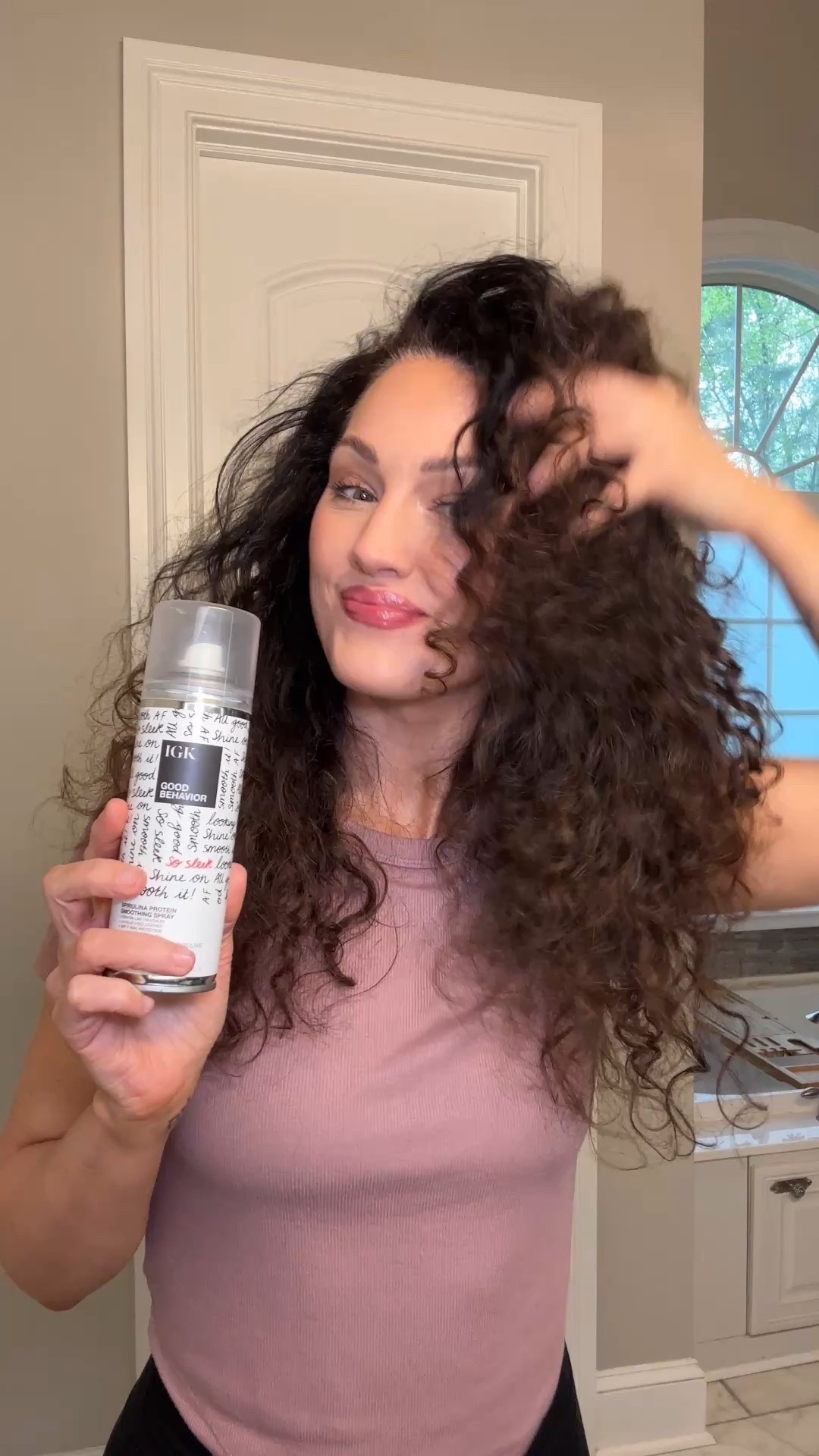 From frizzy to FRIZZ FREE! This product tames these curls like no other product can! 

#igk #igkgoodbehavior #curlyhair #frizzyhair #smoothhair 

#LTKBeauty #LTKFindsUnder50 #LTKStyleTip
