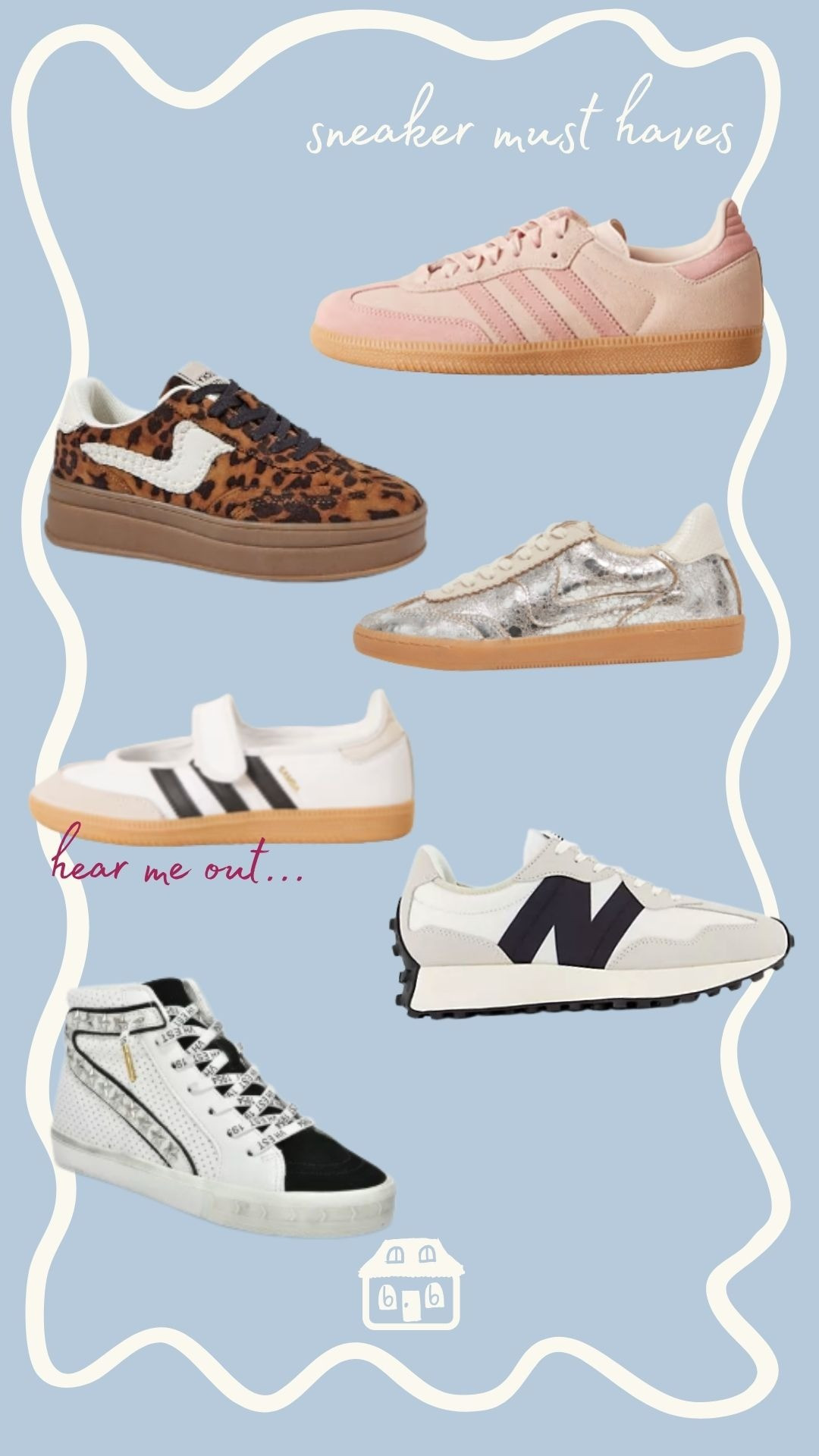 Sneaker must haves!! These are some of my fave brands and I'd happily accept any of these... hint hint.. except the samba janes (already have and LOVE them) and hear me out... don't knock 'em 'til you try 'em!!! 

 #LTKgrwm #LTKmomlife #LTKActive