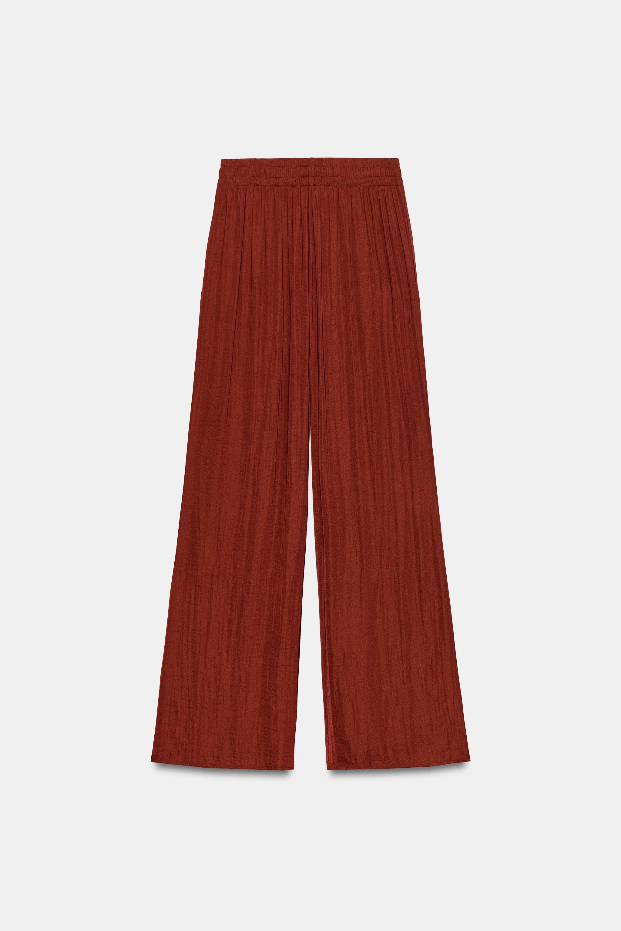 FLOWY WIDE LEG PANTS | Zara US
