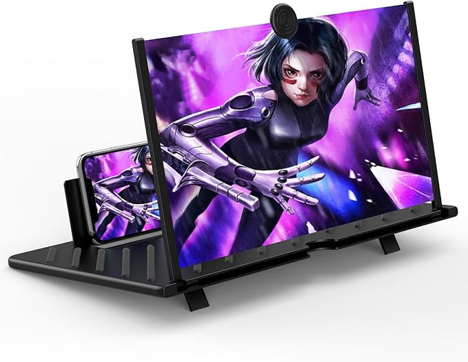 20" Screen Magnifier for Cell Phone,Fanlory 3D HD Magnifying Projector Screen Enlarger for Movies... | Amazon (US)