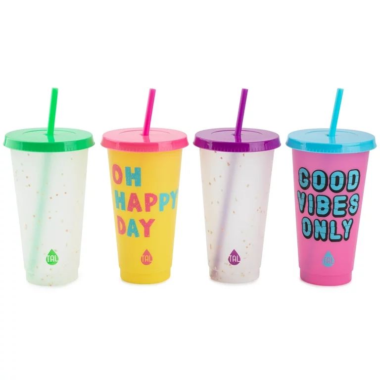 TAL Polypropylene Color Changing Cups 24 fl oz, Multi-Color, 4 Pack | Walmart (US)