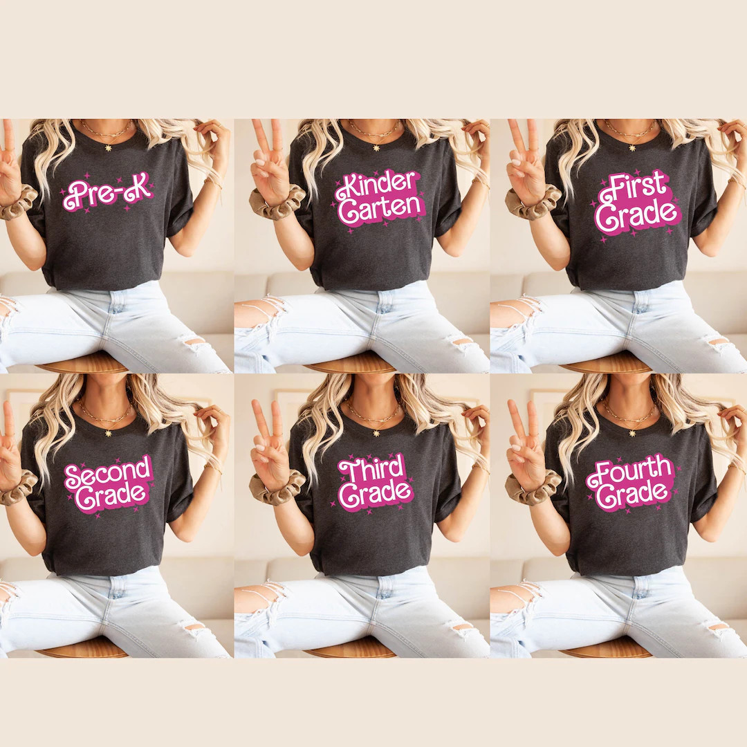 Girl B Doll School Grade Shirt, Grade Teacher Shirt, Grade Girl T-shirt, Pre K Grade T-shirt, 5th... | Etsy (US)