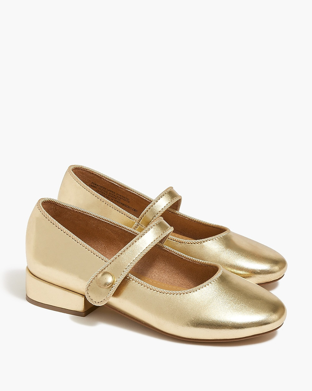 Girls' metallic low-heel Mary Janes | J.Crew Factory