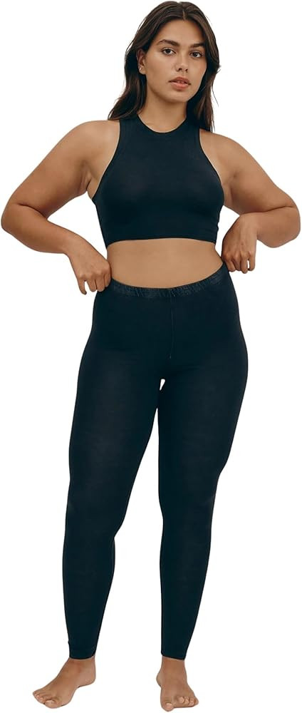 Organic Basics | Women's Leggings Core Leggings | Black | Amazon (US)