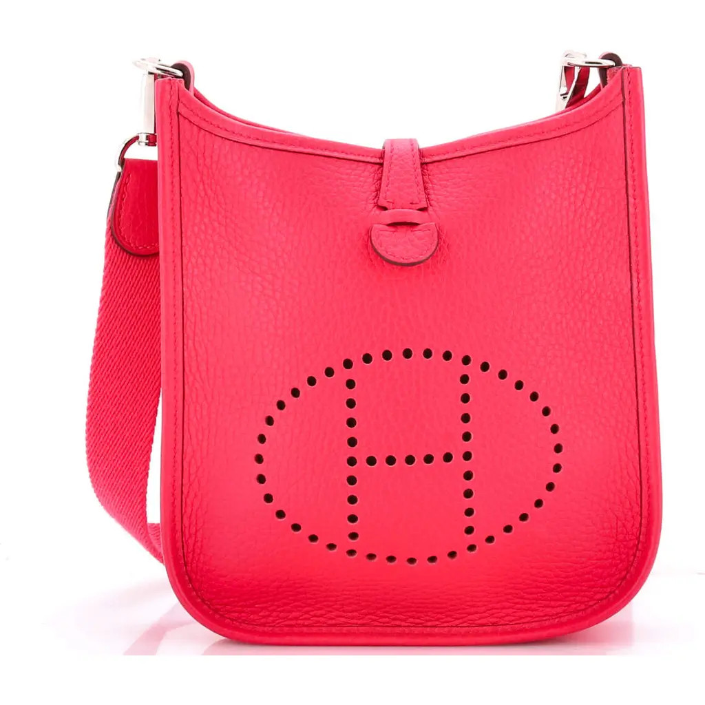 Pre-Owned Hermes Evelyne Bag Gen III Clemence TPM in Pink at Nordstrom, Size X-Small | Nordstrom