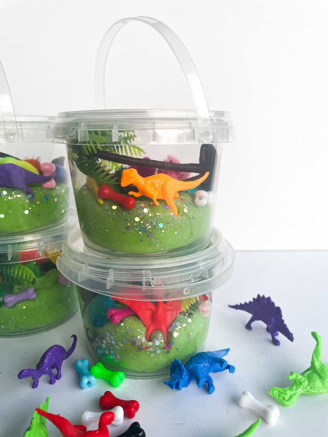 Dino Dig Sensory Bucket | Playdough & Fossil Fun for Kids | Dinosaur Party Favor | Birthday Gift ... | Etsy (US)
