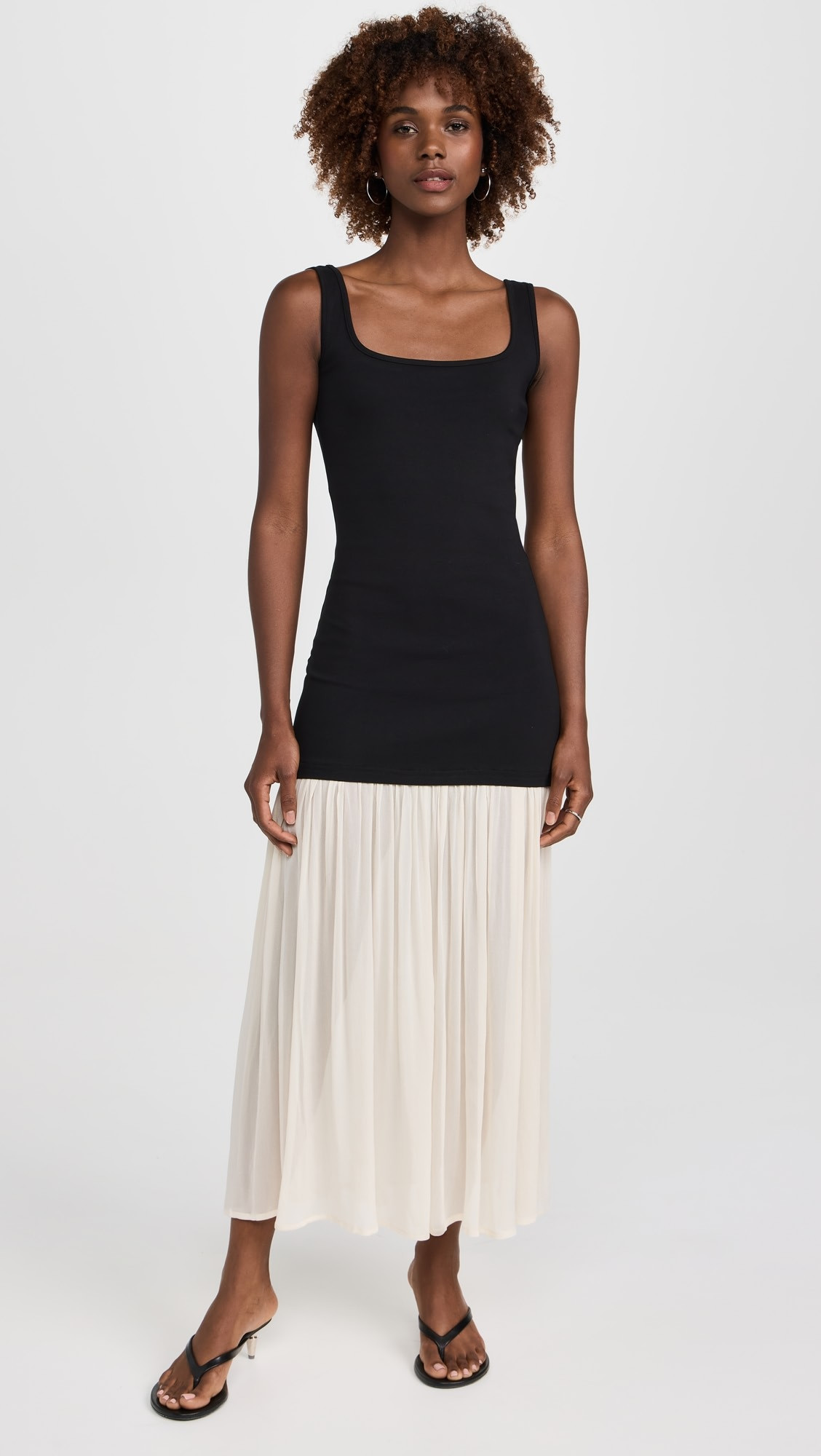Gia Chiffon Hem Tank Dress | Shopbop