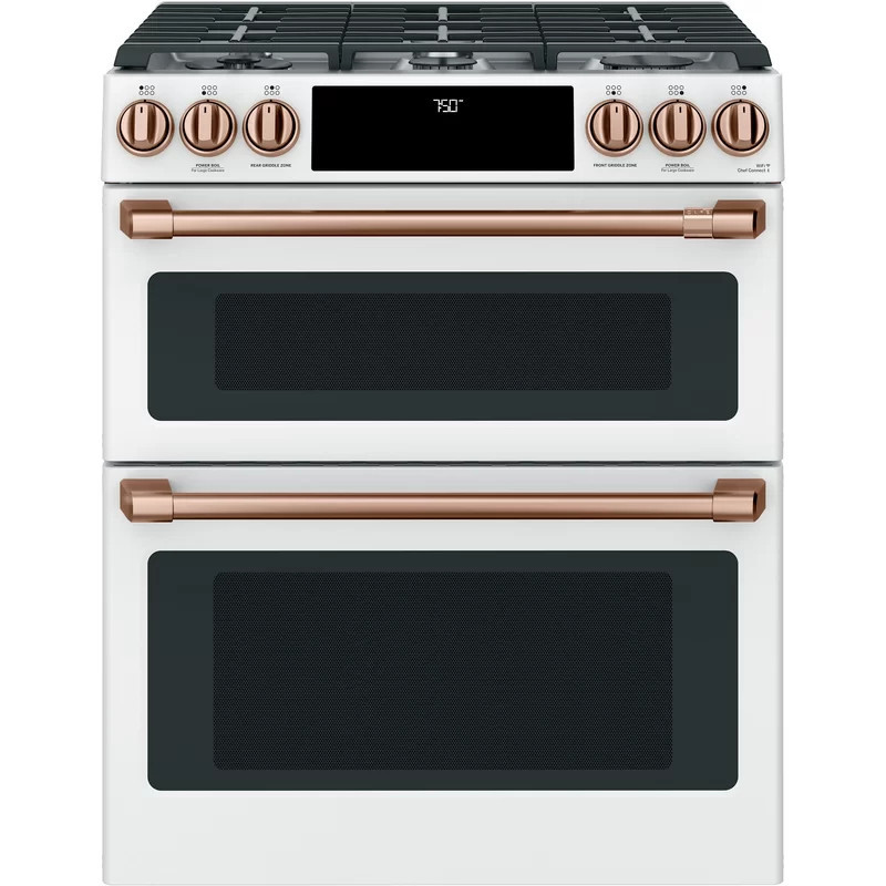 Café Smart Appliances 30" 6.7 cu. ft. Smart Slide-in Gas Range with Griddle | Wayfair North America