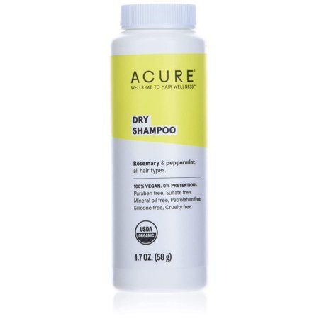ACURE Dry Shampoo - All Hair Types | 100% Vegan | Certified Organic | Rosemary & Peppermint - Absorb | Walmart (US)