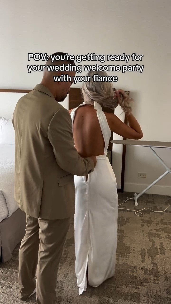 Our wedding welcome party fit #wedding #weddingplanning #welcomeparty #grwm