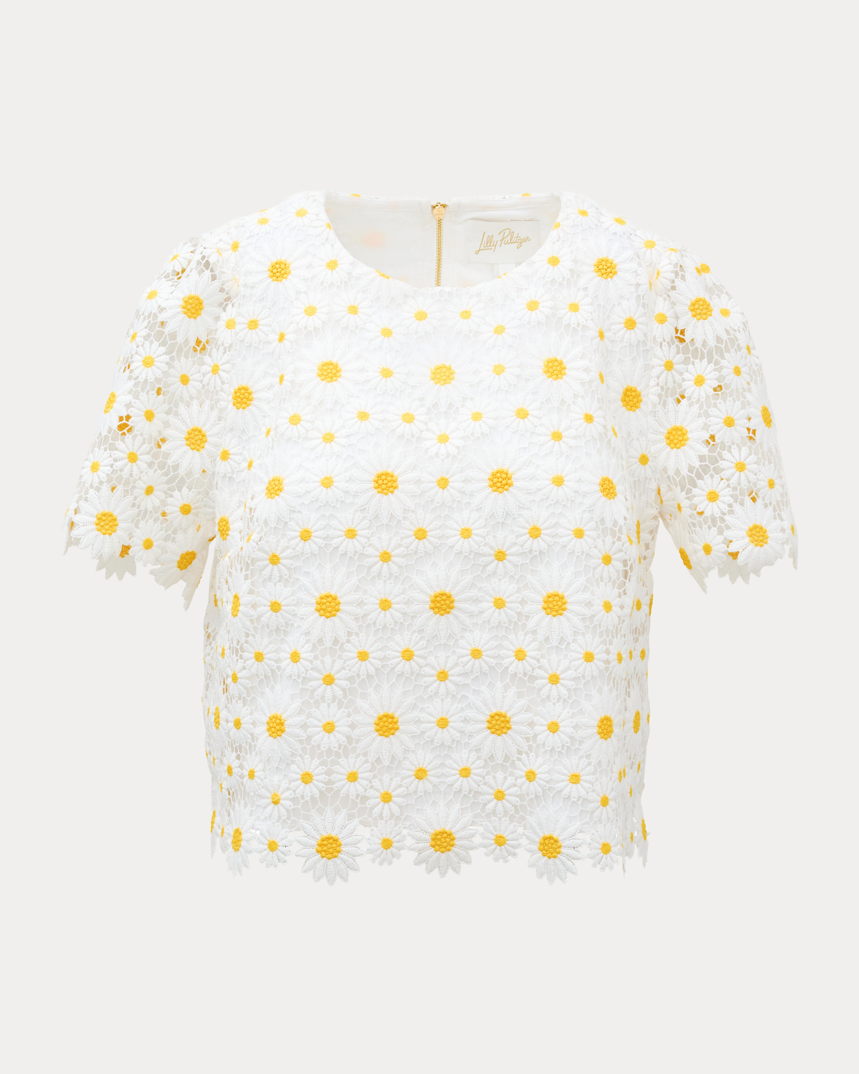 Louise Cropped Lace Top | Lilly Pulitzer