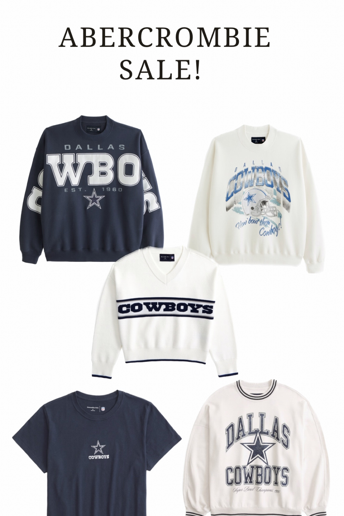 Football season is here & Abercrombies entire NFL line is on sale for 20% off!! 

#LTKSaleAlert #LTKStyleTip #LTKFallSale