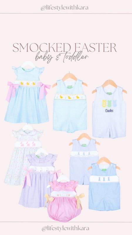Smocked baby toddler attire! 
I ordered the top two matching ones for Claira & AJ 

#LTKSeasonal #LTKbaby #LTKkids