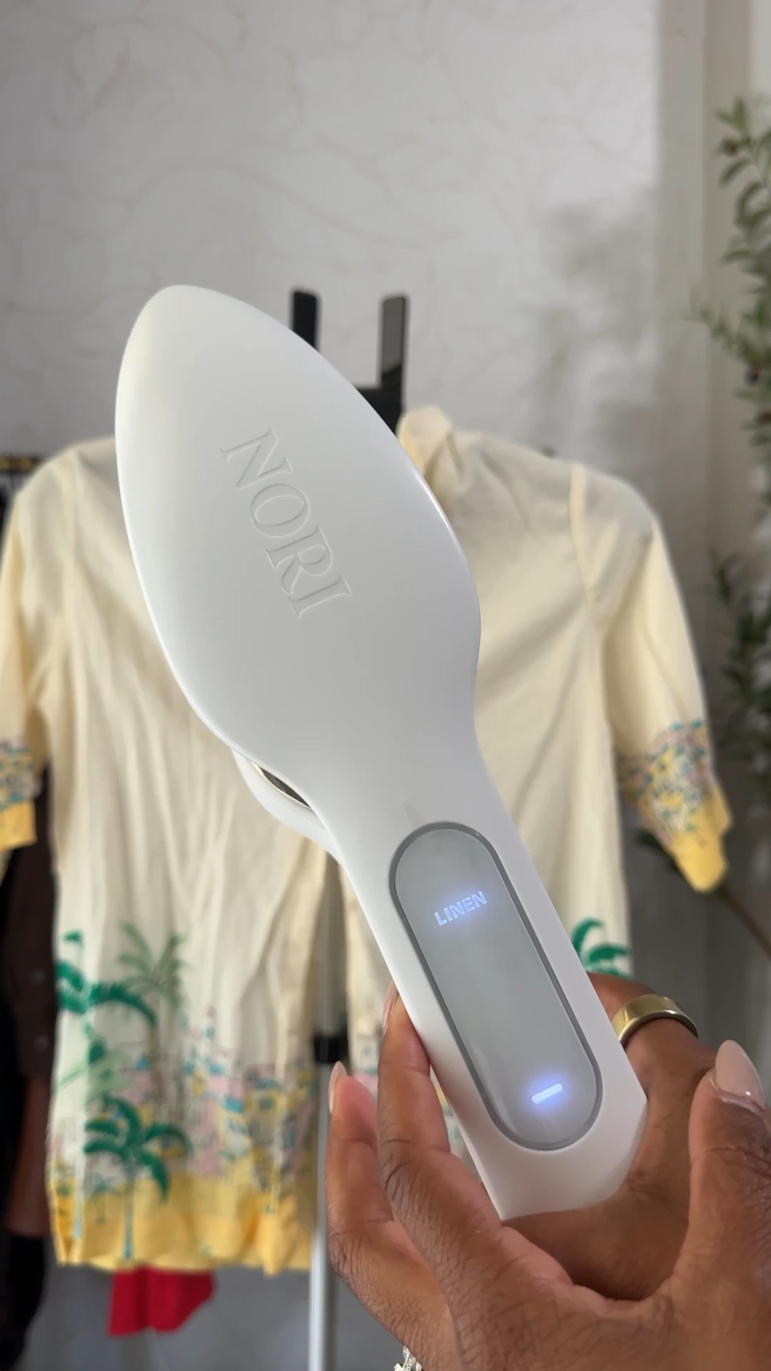 Ok Nori! Trying out my new steamer. The stand is on the flimsy side but it gets the job done. 

#LTKHome #LTKmorningroutine #LTKSaleAlert