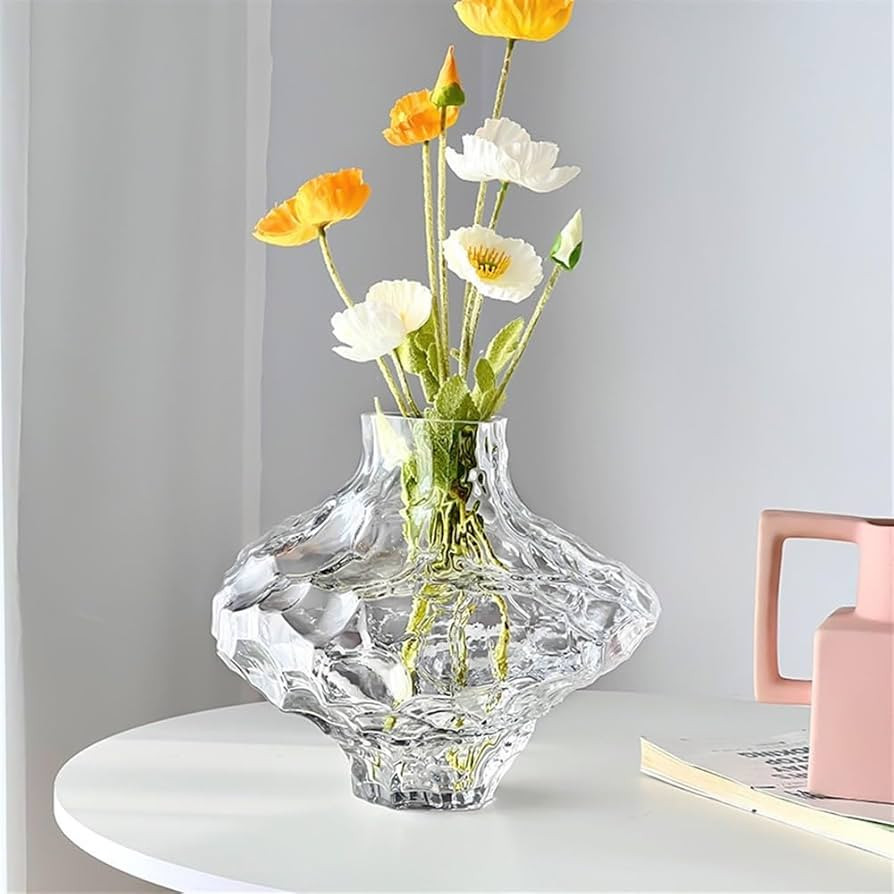 Irregular Glass vases, Personalized and Creative Home Decorations, electroplated Crafts, Flower A... | Amazon (US)