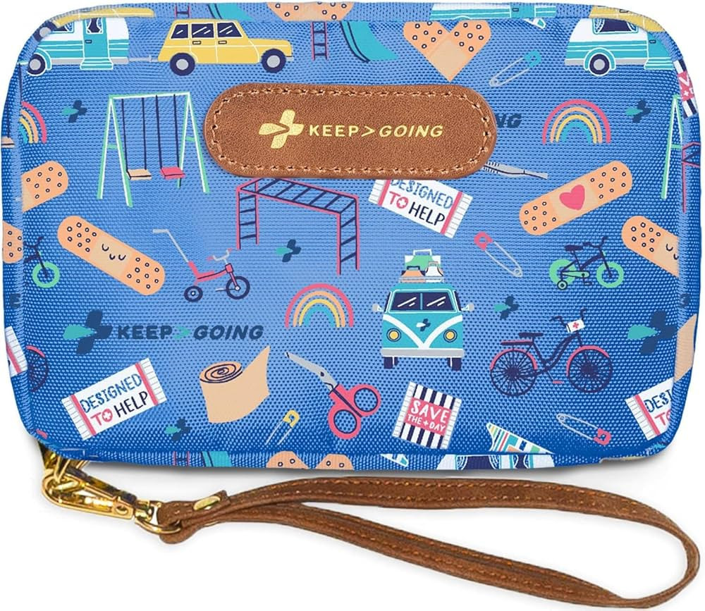 KeepGoing Kids First Aid Kit - 130 Pc. Kit for Car, Home, Purse & Diaper Bag - Latex-Free Bandage... | Amazon (US)