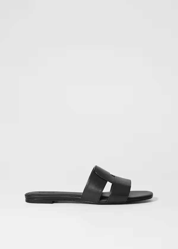 Leather Slides - Black - Shoes - & Other Stories GB | & Other Stories UK
