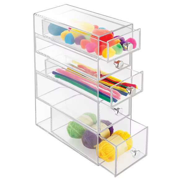 InterDesign Desktop Storage Unit - Clear | Target