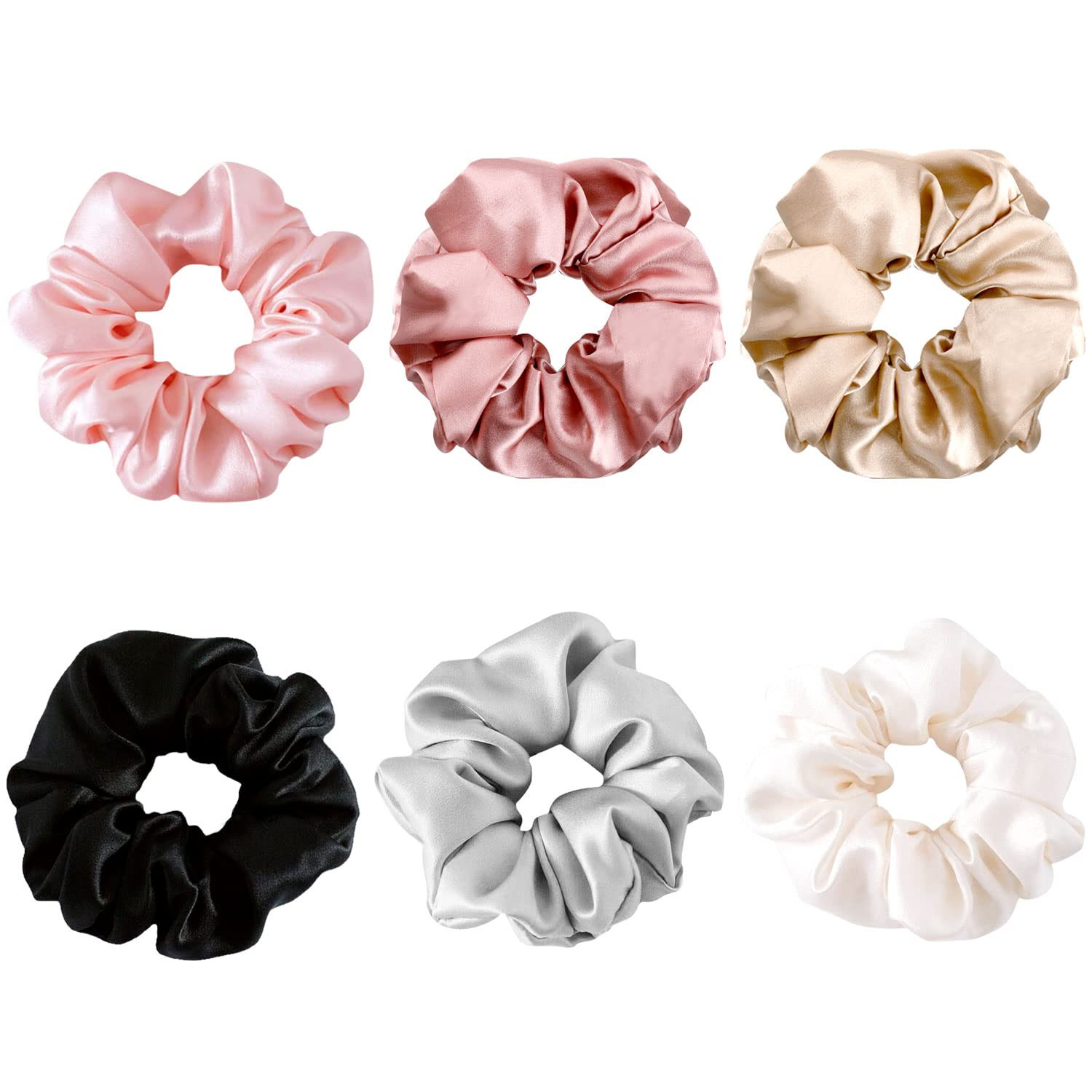 6 PCS Hair Scrunchies for Women, Silk Scrunchies Hair Accessories for Women Girl Satin Hair Ties ... | Amazon (CA)