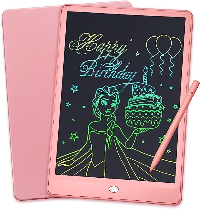 LCD Writing Tablet 10 Inch Colorful Screen Drawing Tablet for Kids, Reusable and Portable Toddler... | Amazon (US)