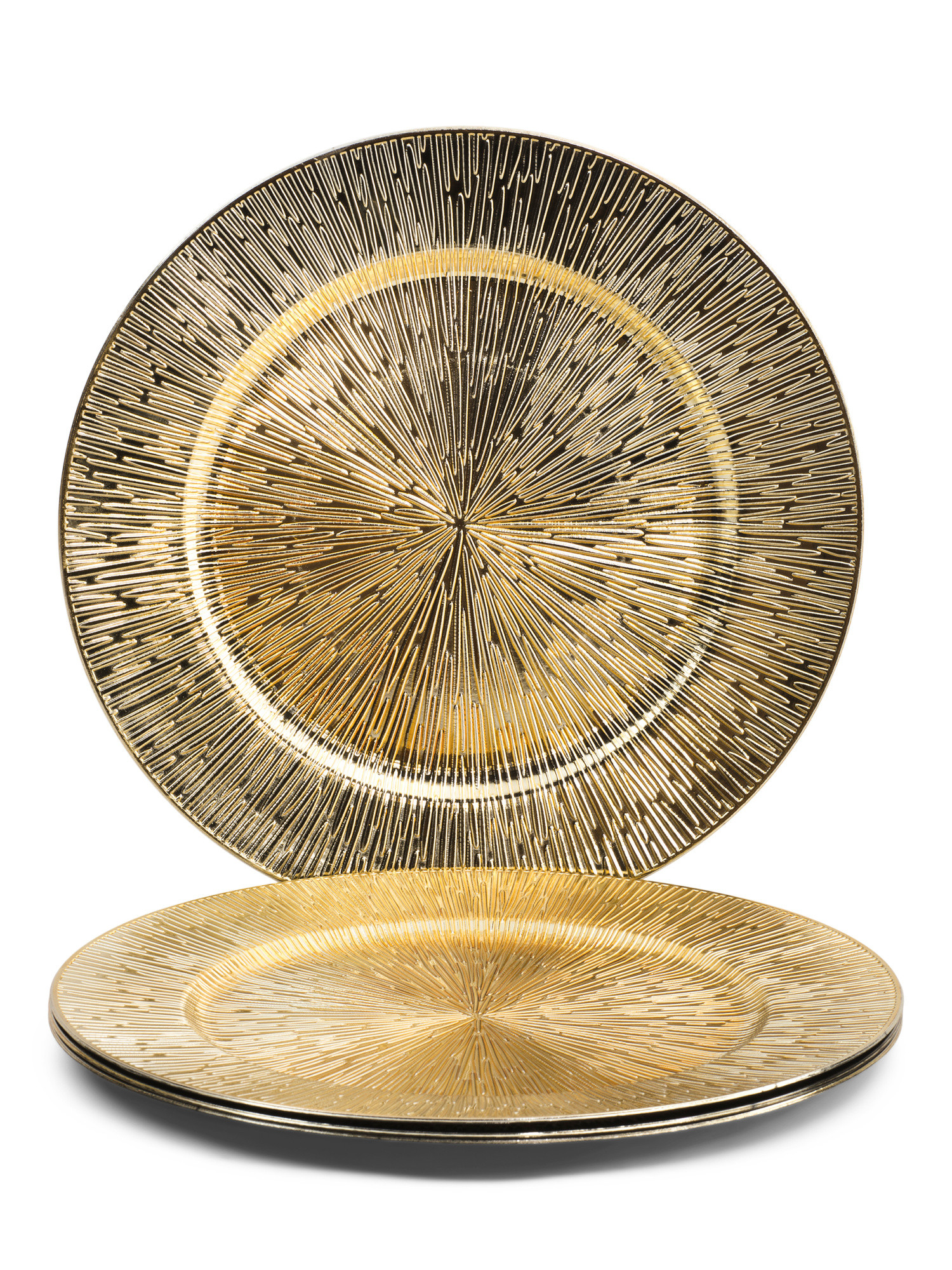 Set Of 4 Starburst Gold Charger Plates | Kitchen & Dining Room | Marshalls | Marshalls