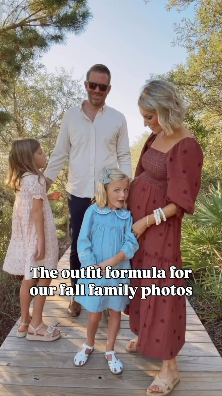 The perfect fall family photo outfit combo 🍂 A rust dress paired with soft neutrals is always a timeless choice — warm, cohesive, and made for those golden hour moments. Add a touch of personality with subtle prints or patterns for the kids to make the look playful yet still coordinated. Think gentle florals, plaid, or classic stripes that complement the neutrals and rust tones for a balanced, picture-perfect family vibe. I am wearing a medium!

Loverly Grey, fall family photos, family pictures, beach photos, coordinating fall outfofsoutfits

#LTKSeasonal #LTKFamily #LTKStyleTip