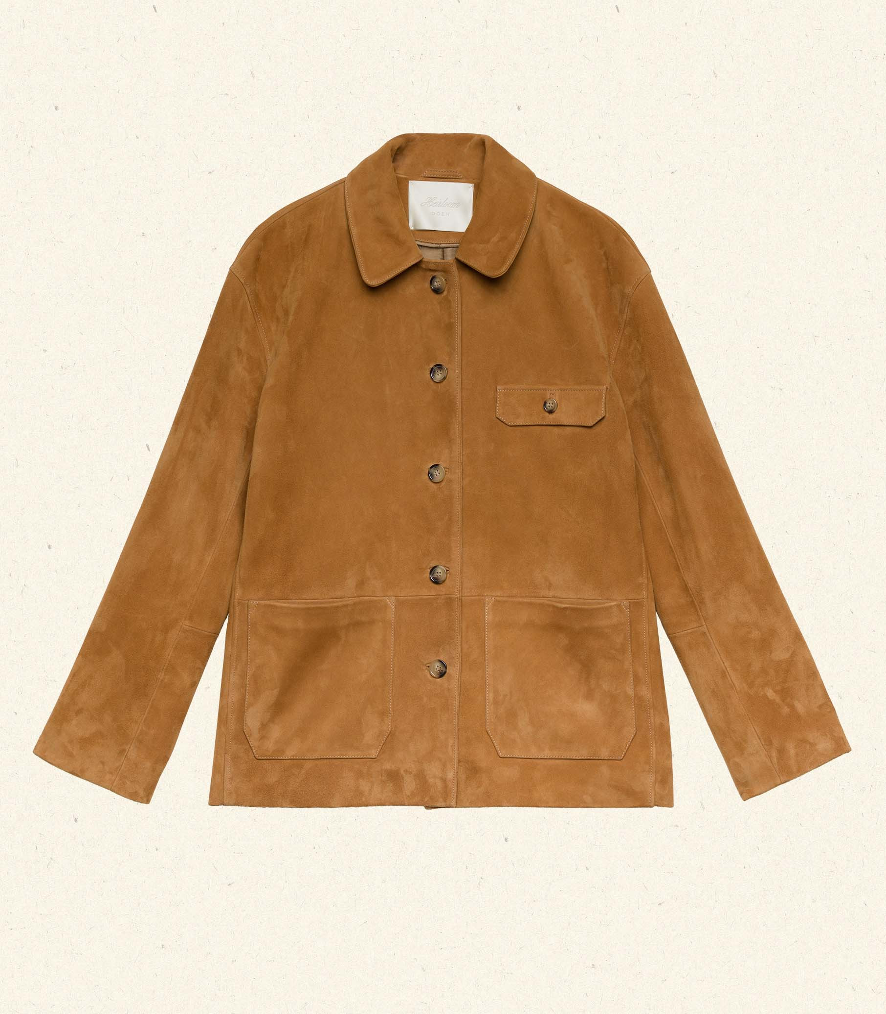 Nolan Suede Jacket - Wild Chicory | DÔEN | DOEN