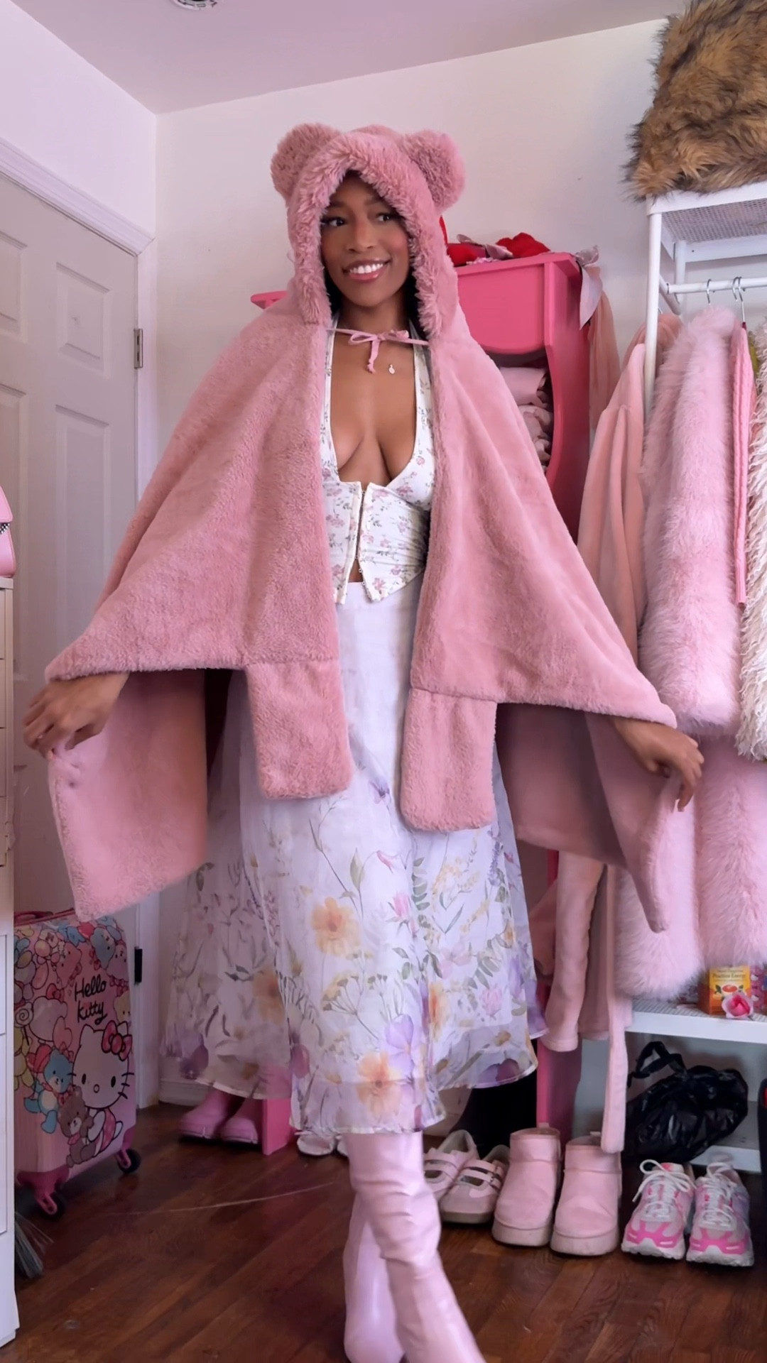In love with this poncho 🎀 so girl

#LTKSeasonal #LTKValentine #LTKootd
