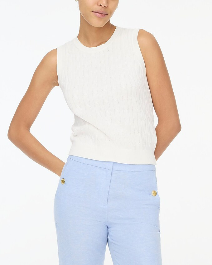 Cable sweater shell | J.Crew Factory