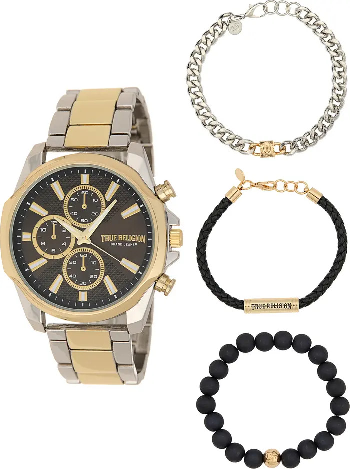 True Religion Chorongraph Watch & Strap Gift Set, 44mm | Nordstromrack | Nordstrom Rack