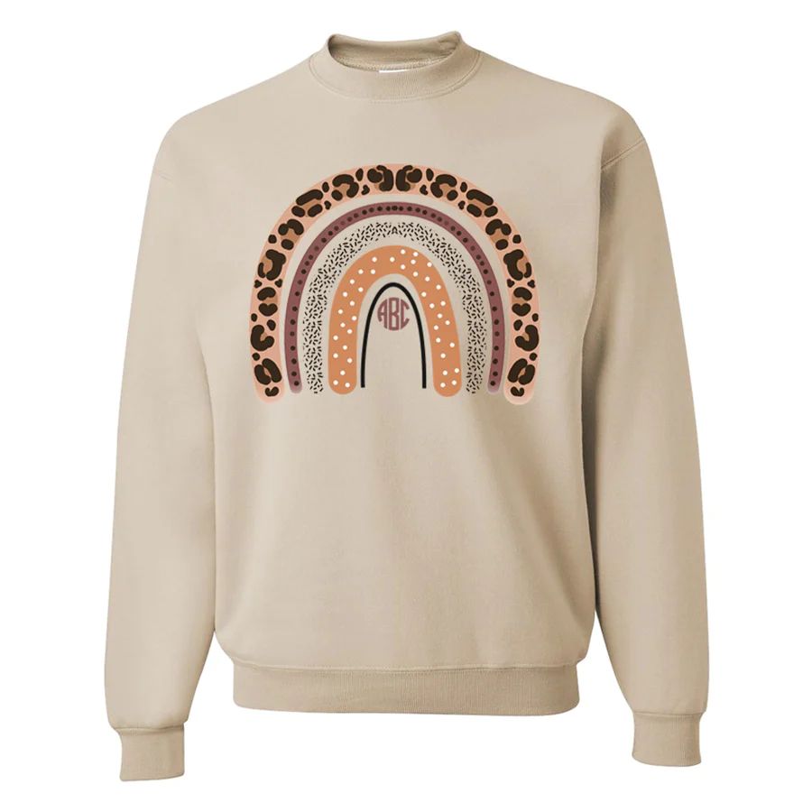 Monogrammed 'Fall Rainbow' Crewneck Sweatshirt | United Monograms