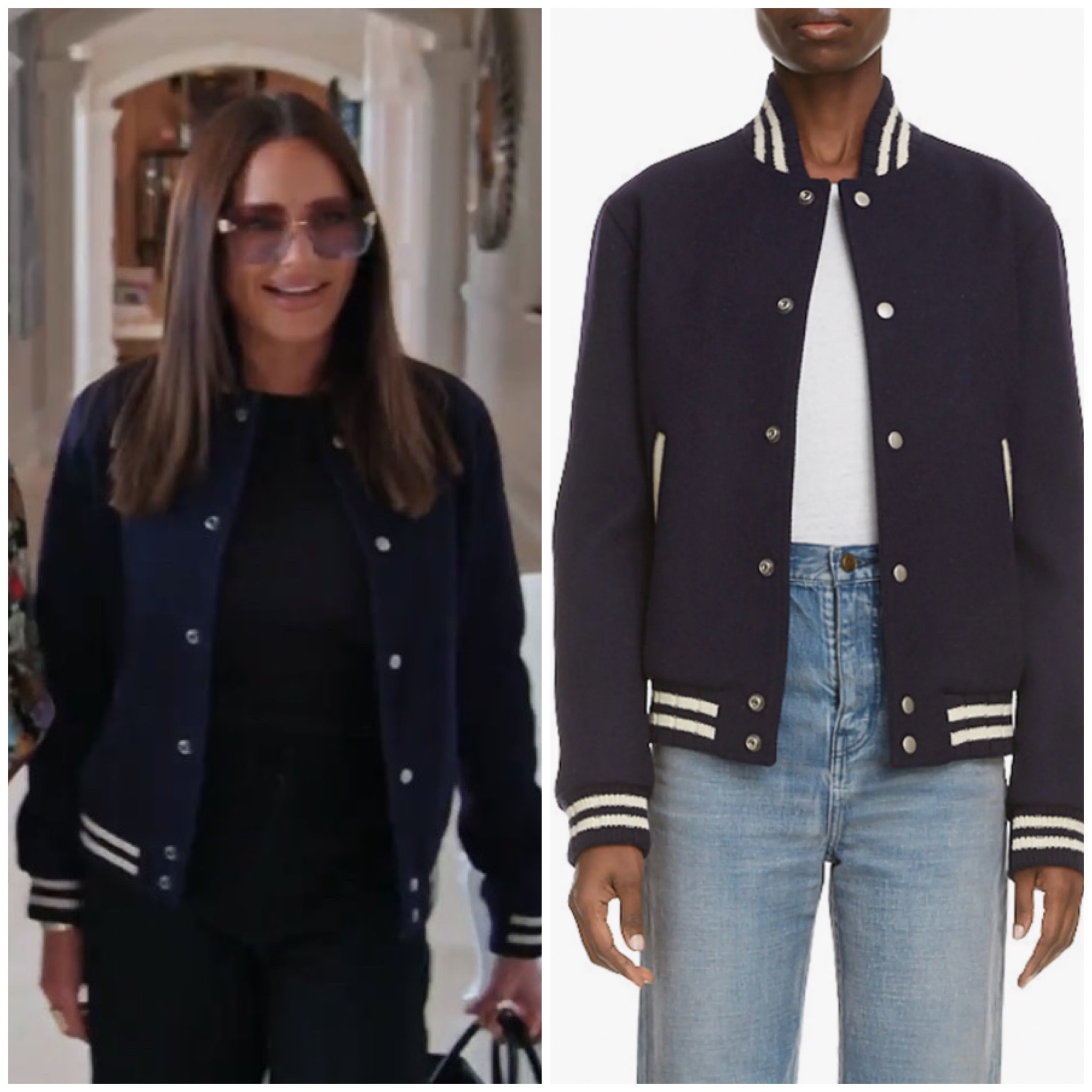 Meredith Marks’ Navy Blue Varsity Jacket